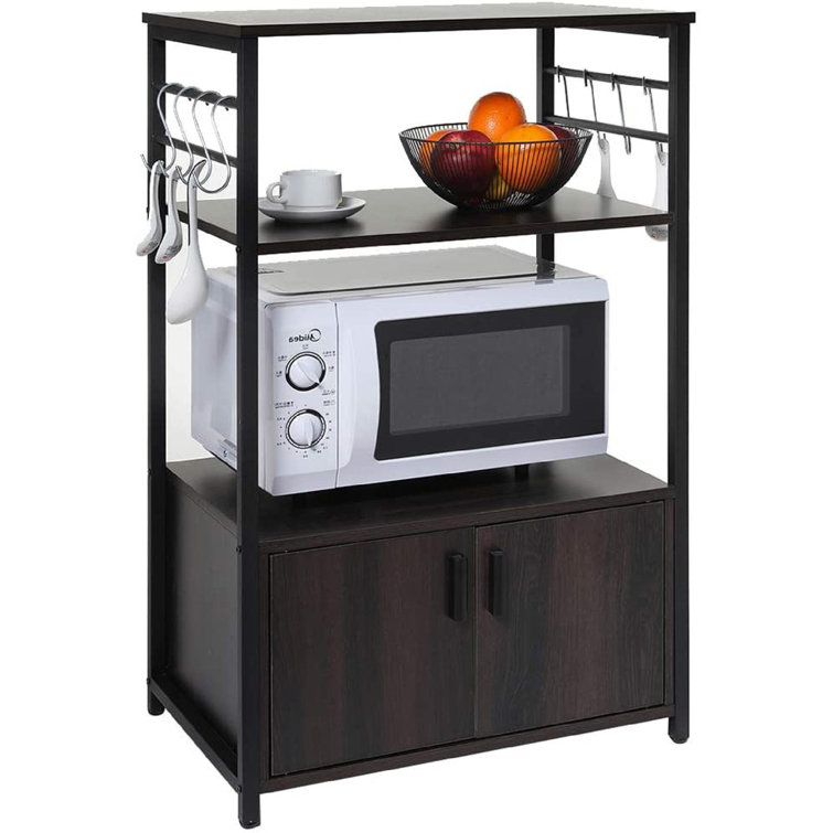 Latitude Run® 23.6'' Steel Standard Baker's Rack with Microwave